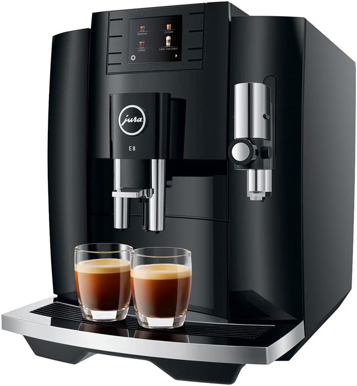 Jura E8 Piano Black Automatic Coffee Machine 15400
