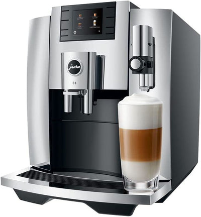 Jura E8 Chrome Automatic Coffee Machine, 64oz 15646