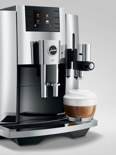 Jura E8 Chrome Automatic Coffee Machine, 64oz 15646