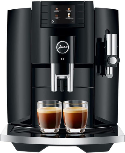 Jura E8 Piano Black Automatic Coffee Machine 15400