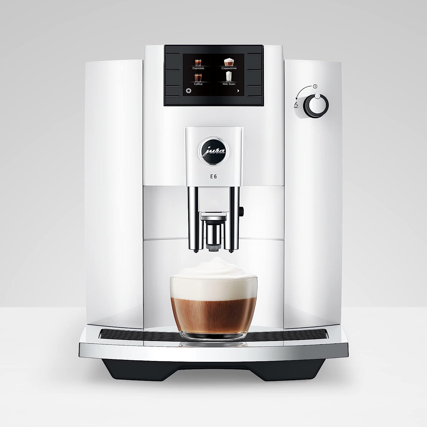 Jura E6 Piano White Automatic Coffee Machine 15559
