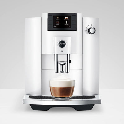Jura E6 Piano White Automatic Coffee Machine 15559