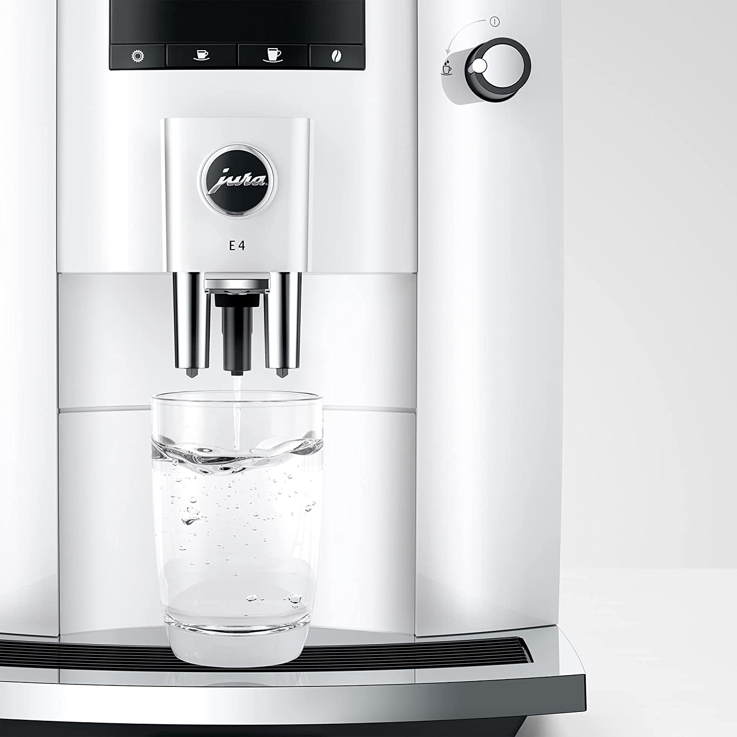 Jura E4 Piano White Automatic Coffee Machine