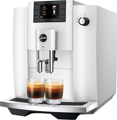 Jura E6 Piano White Automatic Coffee Machine 15559