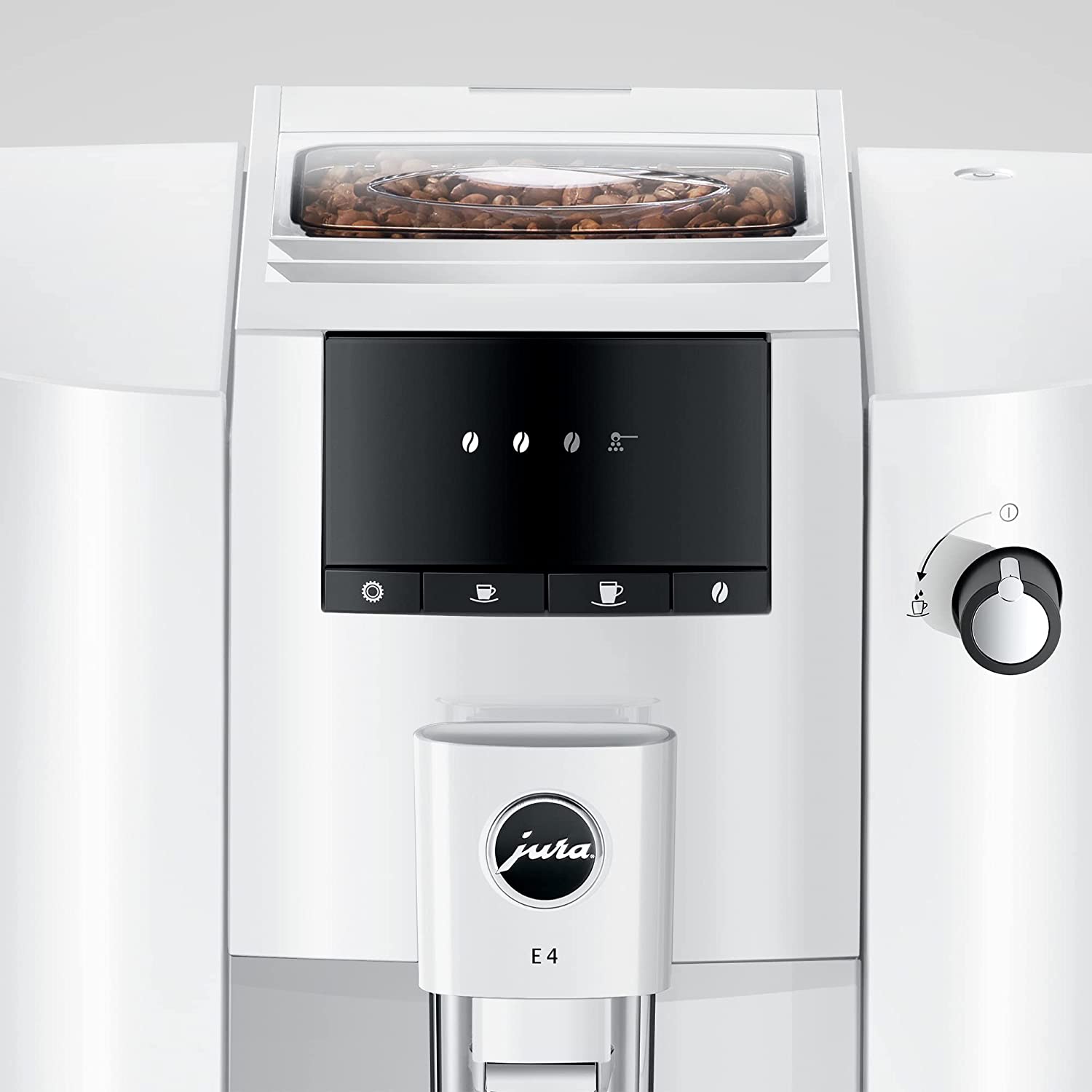 Jura E4 Piano White Automatic Coffee Machine