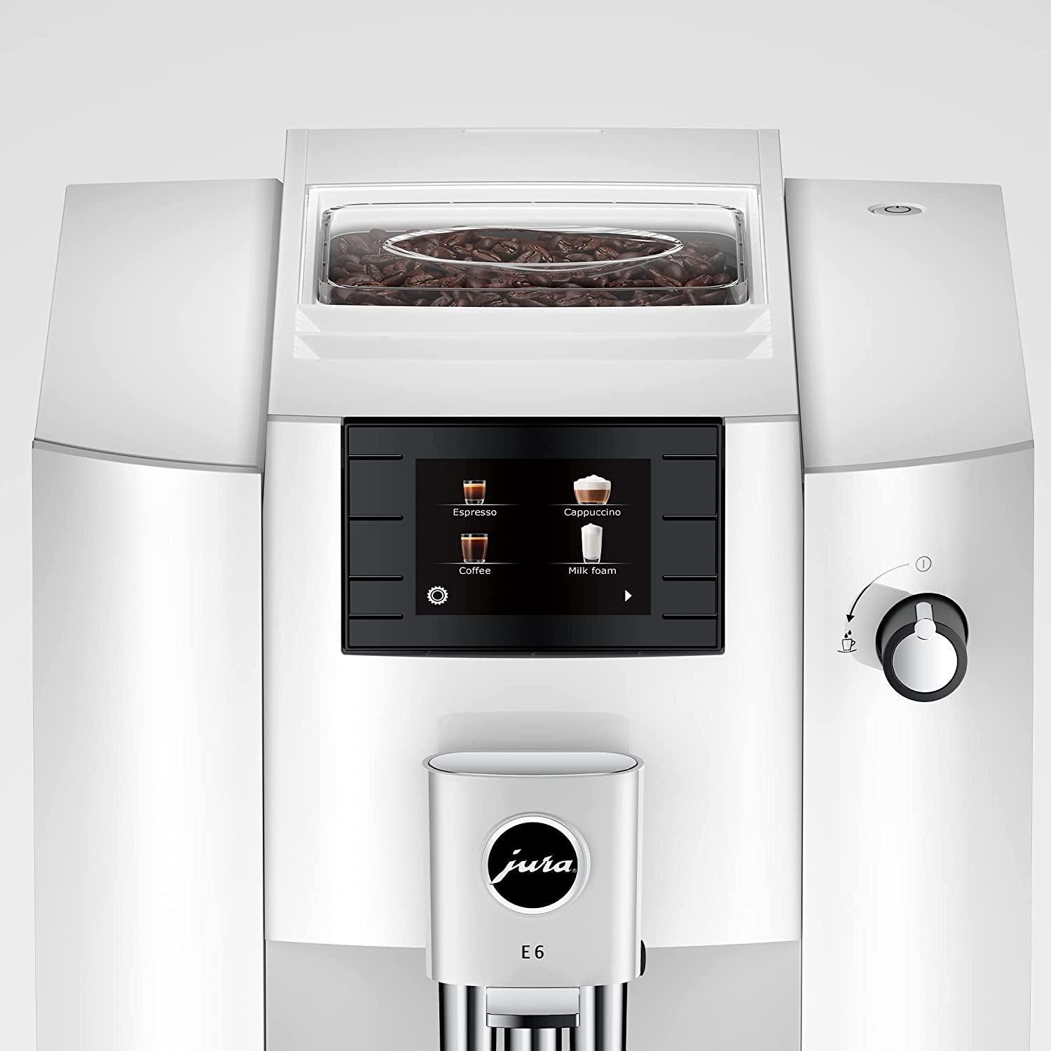 Jura E6 Piano White Automatic Coffee Machine 15559