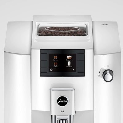 Jura E6 Piano White Automatic Coffee Machine 15559