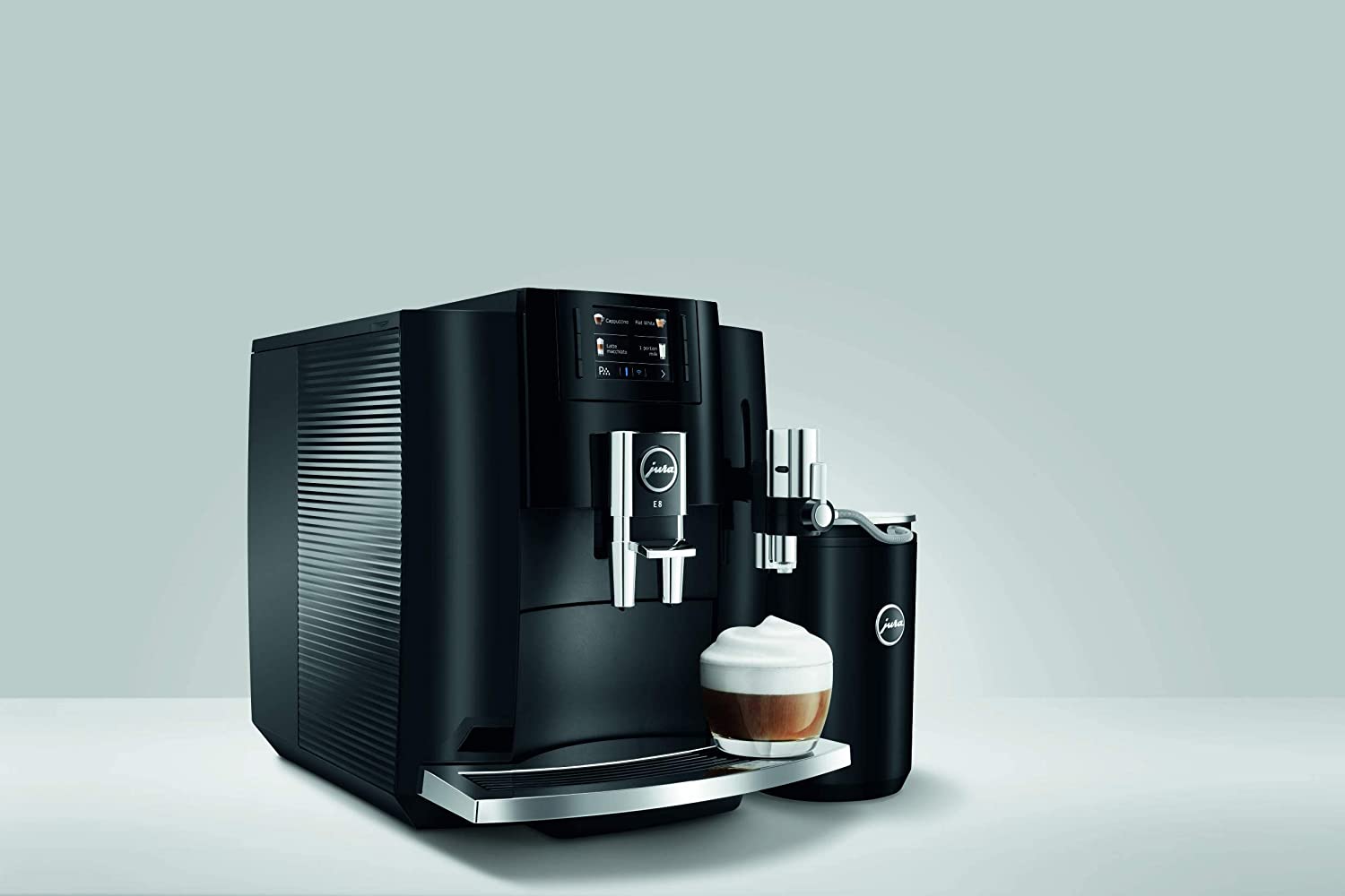 Jura E8 Piano Black Automatic Coffee Machine 15400