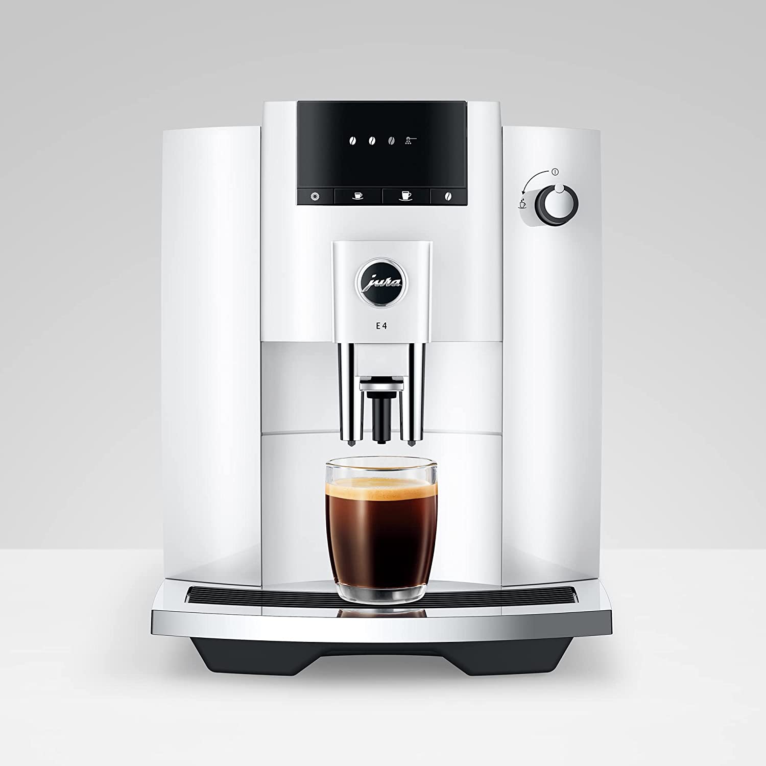 Jura E4 Piano White Automatic Coffee Machine