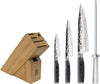 Shun Premier 5 Piece Grey Knife Starter Set with Wood Block TDMS0512G