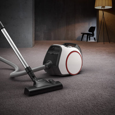 Miele Boost CX1 PowerLine SNRF0 Bagless Canister Vacuum Cleaner, Lotus White, Lightweight, Compact And Corded With Hygiene AirClean filter
