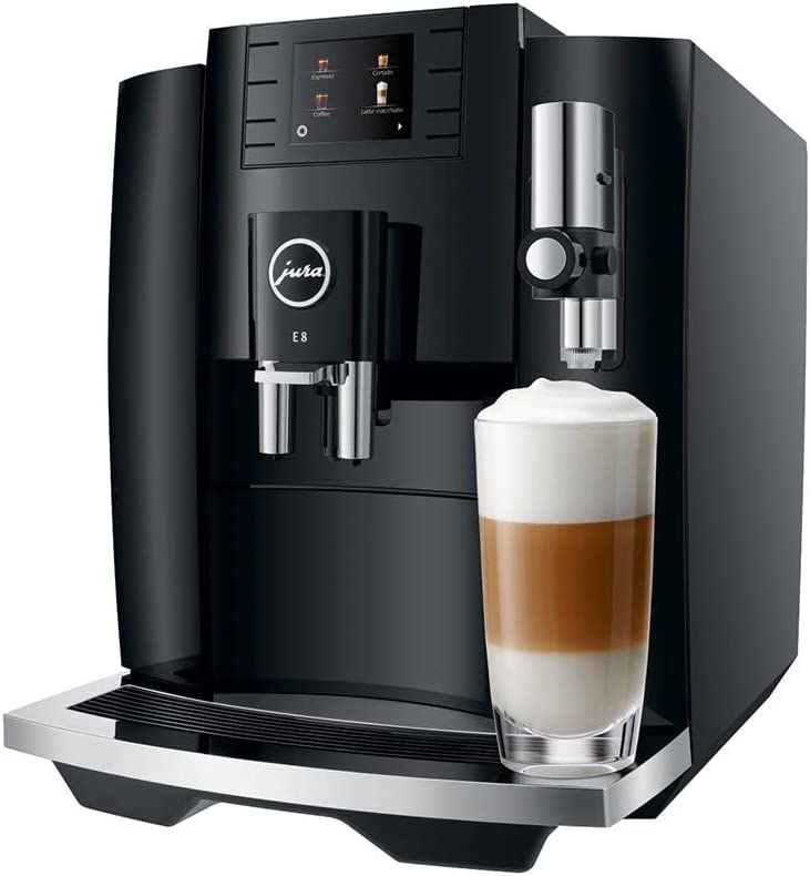 Jura E8 Piano Black Automatic Coffee Machine 15400