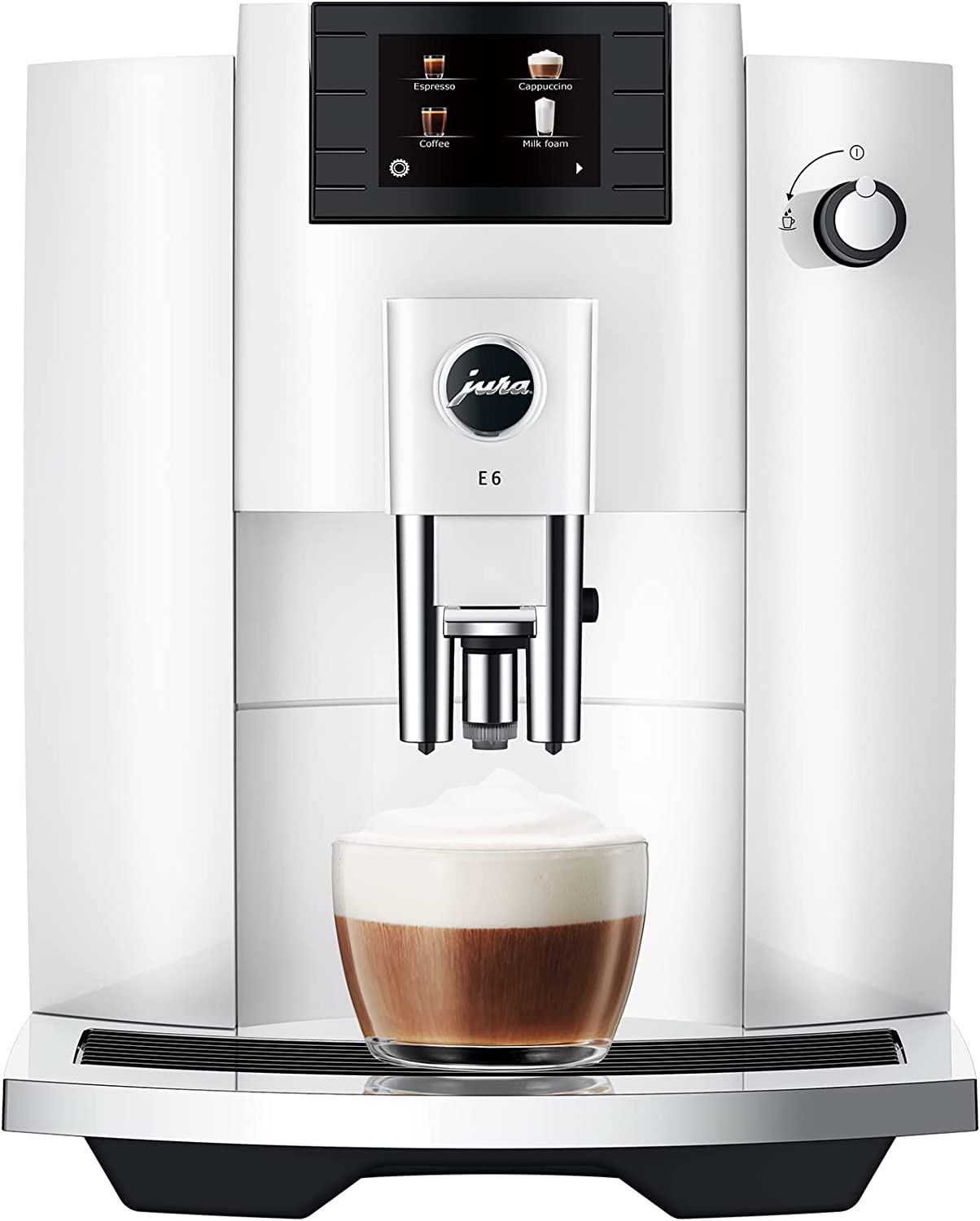 Jura E6 Piano White Automatic Coffee Machine 15559