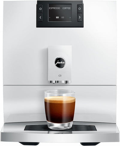Jura C3 Automatic Coffee Machine Piano White 15780