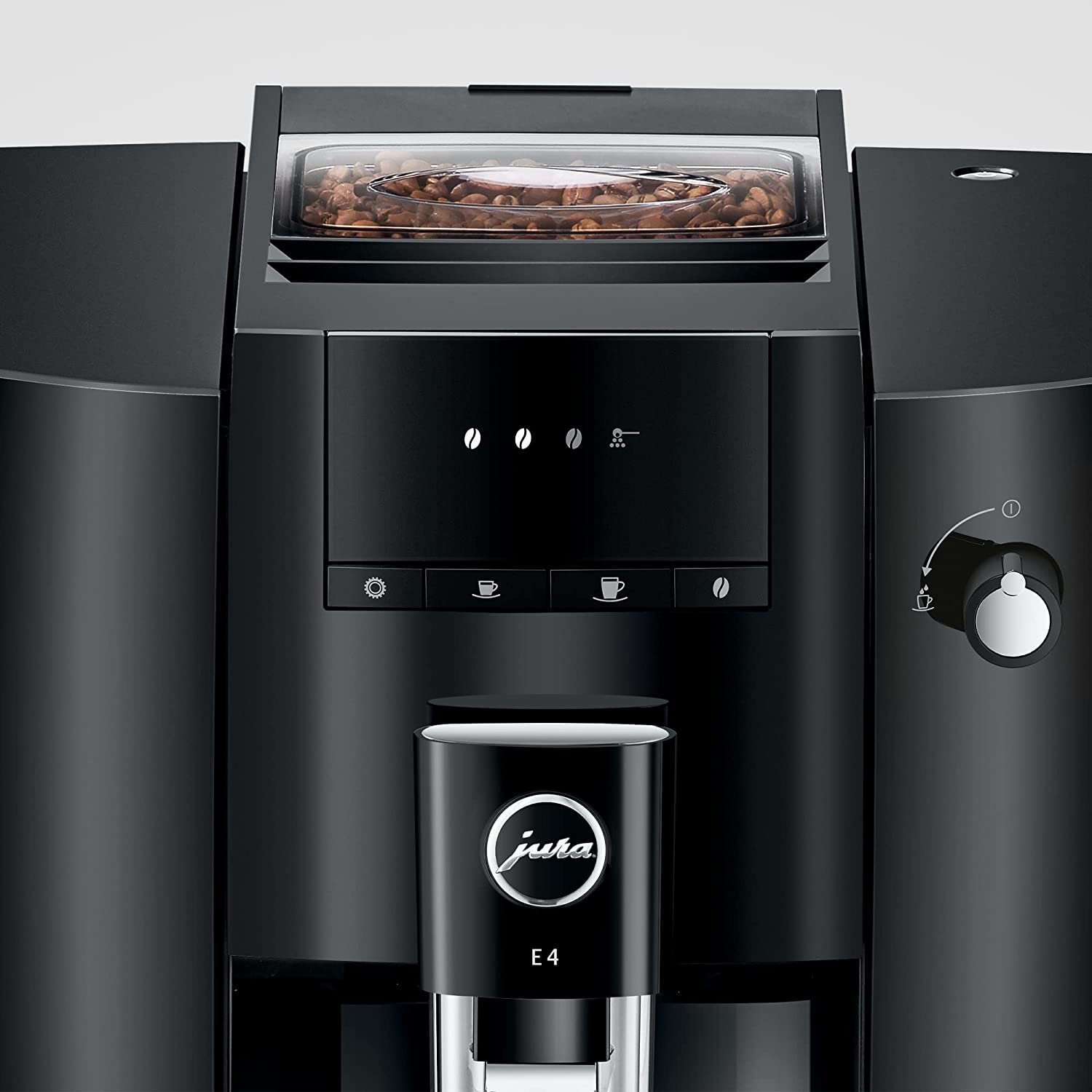 Jura E4 Piano Black Automatic Coffee Machine