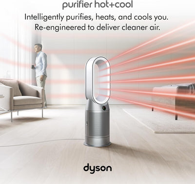 Dyson Purifier Hot+Cool Purifying Fan Heater (White/Silver) HP07