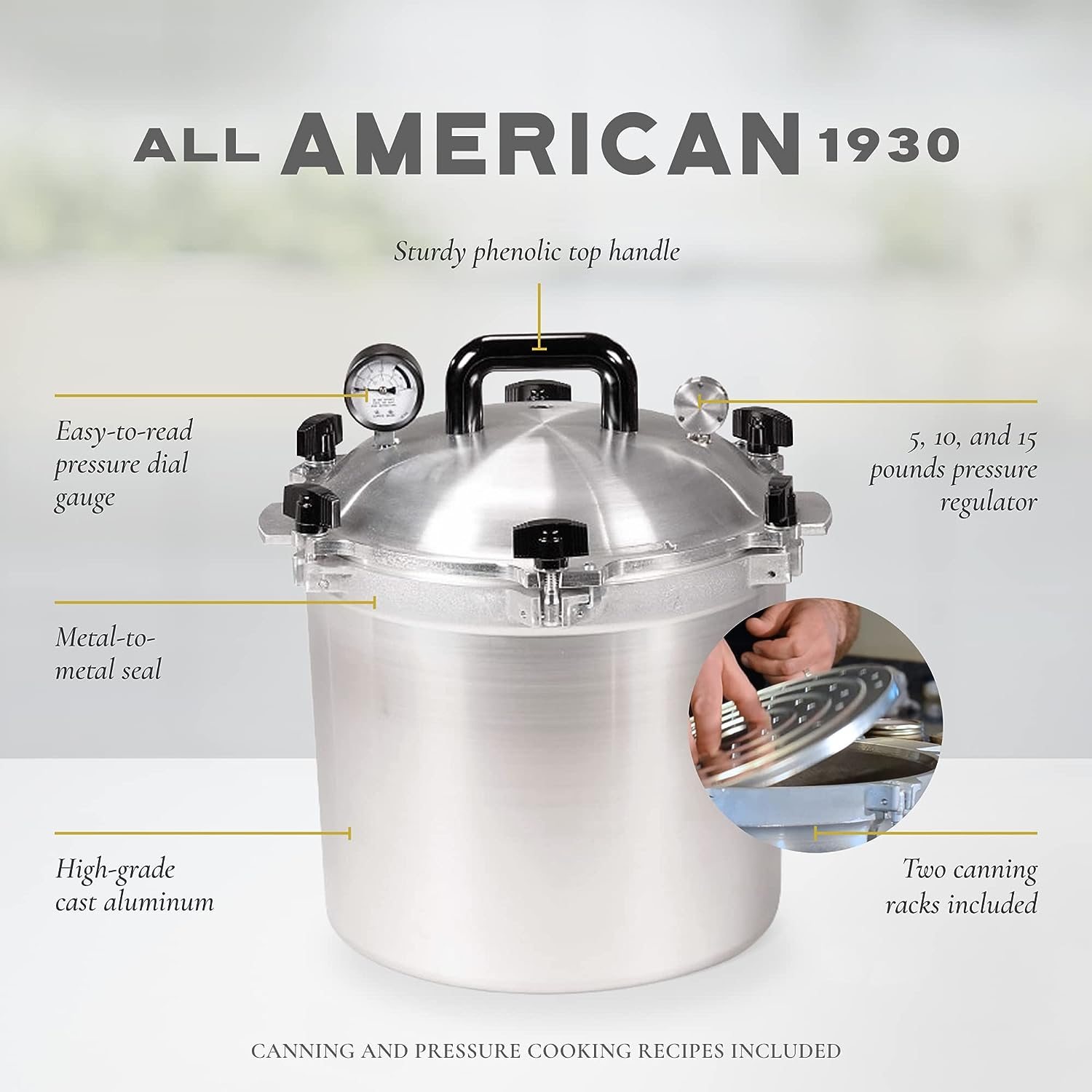 All American 1930: 21.5qt Pressure Cooker/Canner