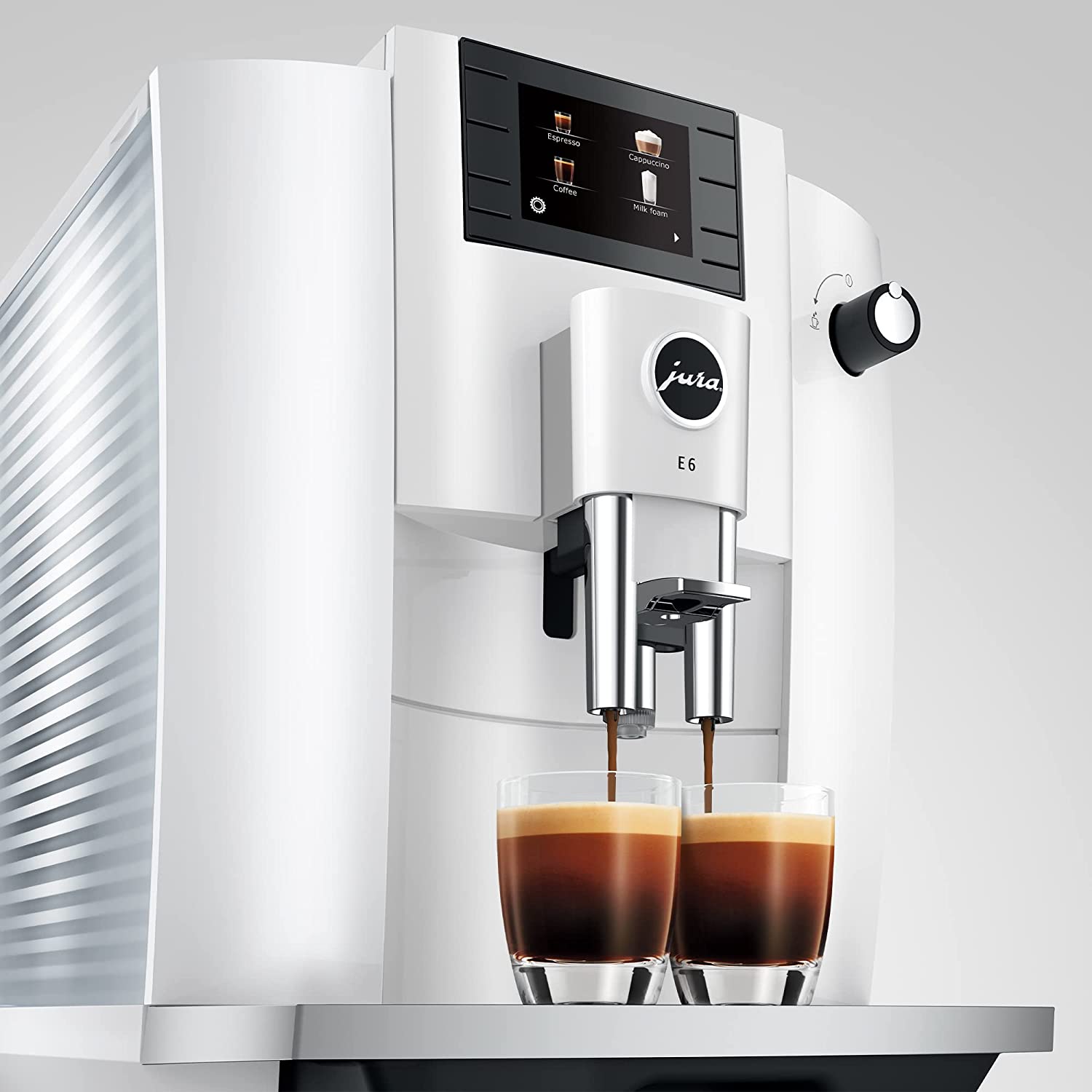 Jura E6 Piano White Automatic Coffee Machine 15559