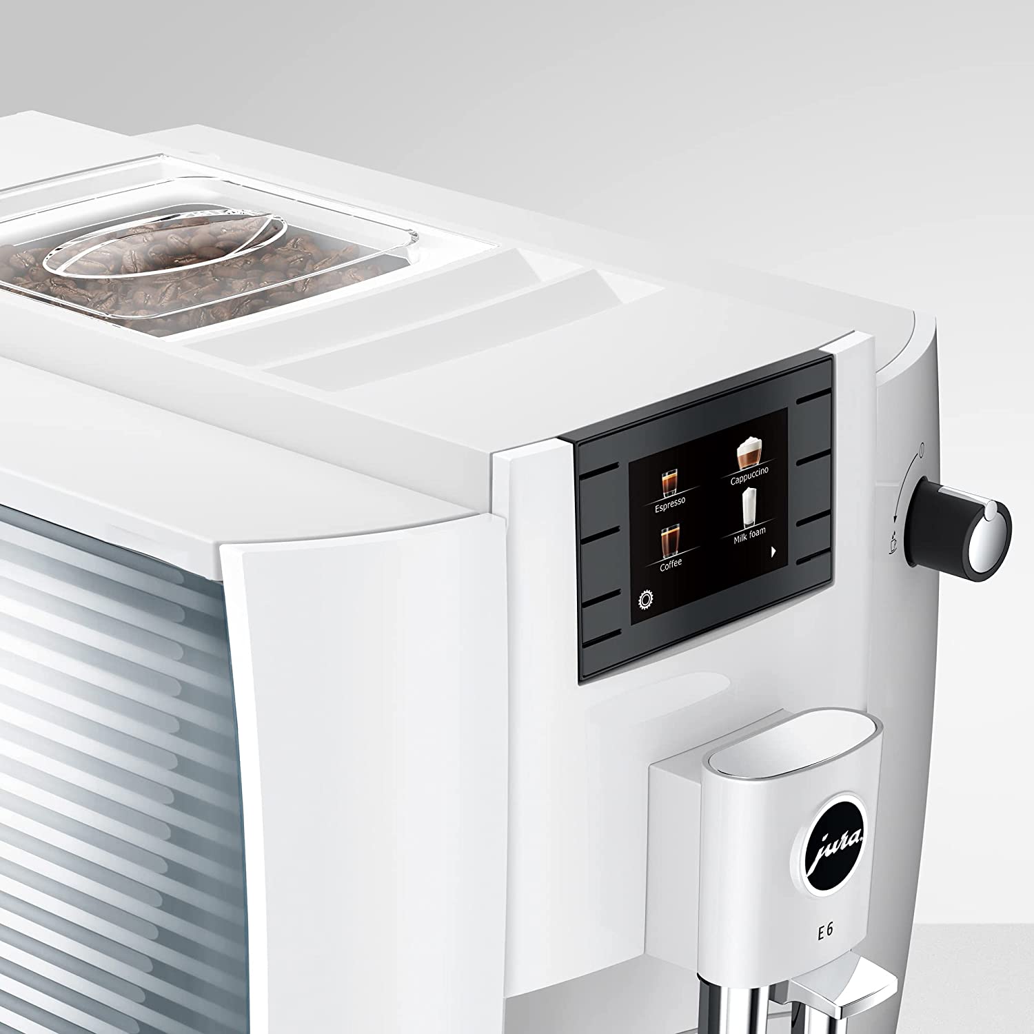Jura E6 Piano White Automatic Coffee Machine 15559