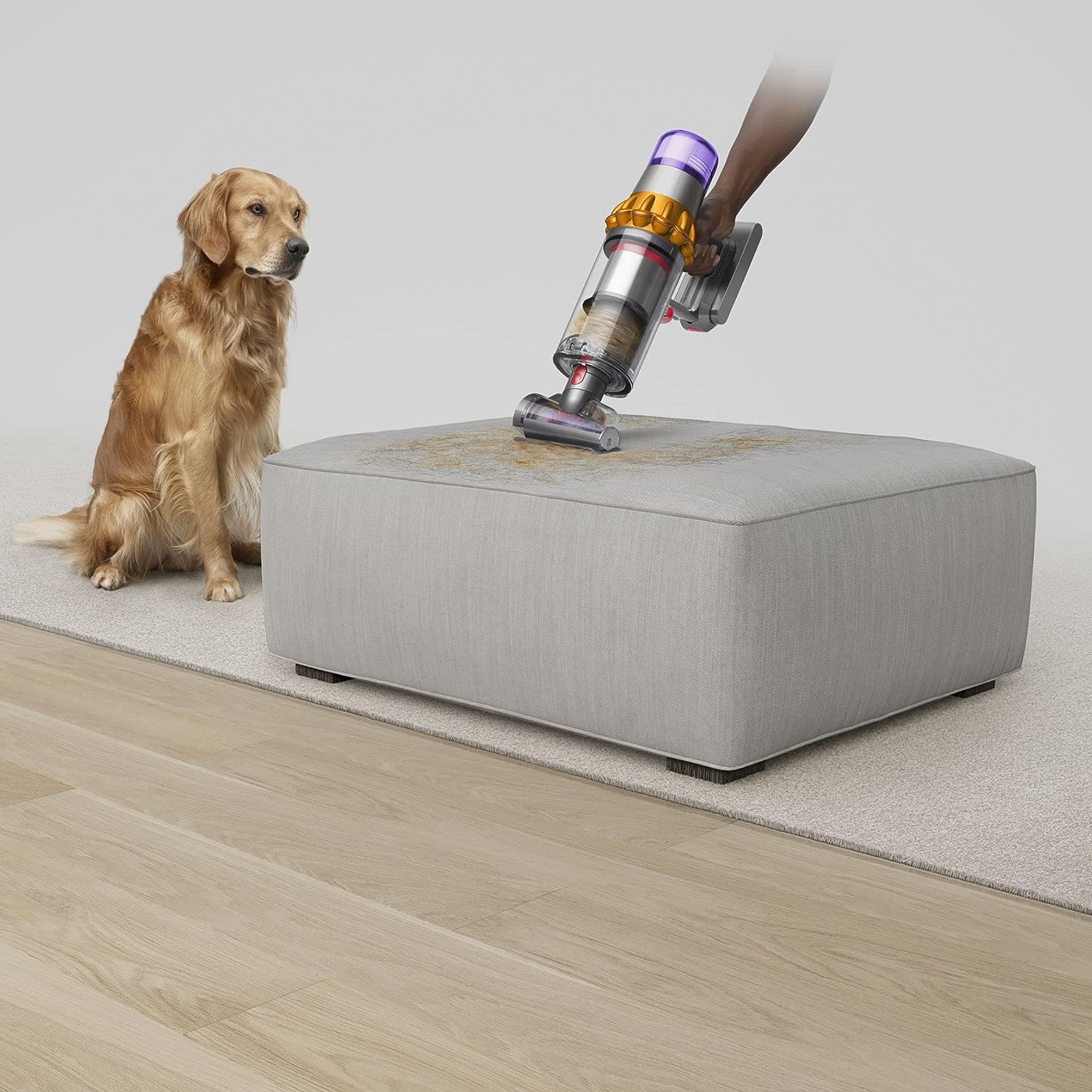 Dyson V15 Detect Cordless Vacuum Cleaner, Yellow/Nickel