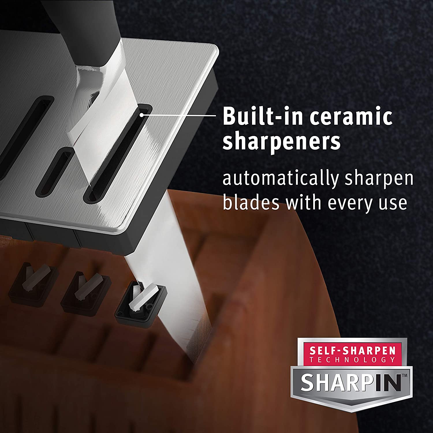 Calphalon Classic SharpIN 6 Piece Self-Sharpening Knife Set