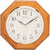 Seiko Wall Clock Medium Brown Solid Oak Case QXA102BC