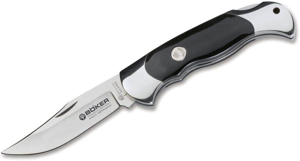 Boker 112007 Buffalo Horn Hunter Blade Pocket Knife