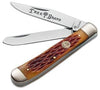 Boker 110732 Ts Trapper Pocket Knife with 3 In. Straight Edge Blade, Brown