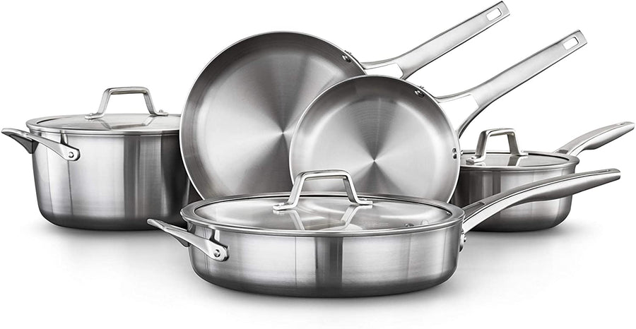 Calphalon Premier Space Saving Stainless Steel 15 Piece Set 2010639 - The  Luxury Home Store
