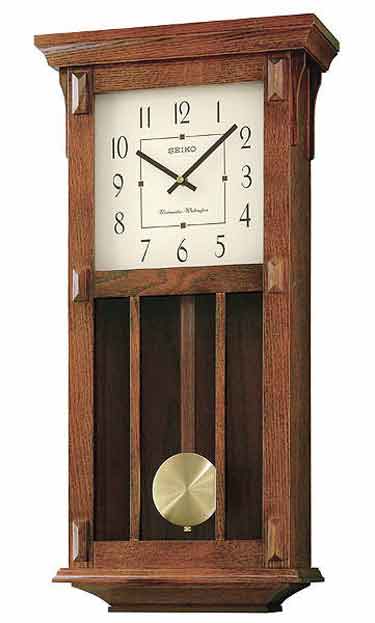 Seiko CHIME WALL CLOCK WITH PENDULUM QXH045BLH - The Luxury