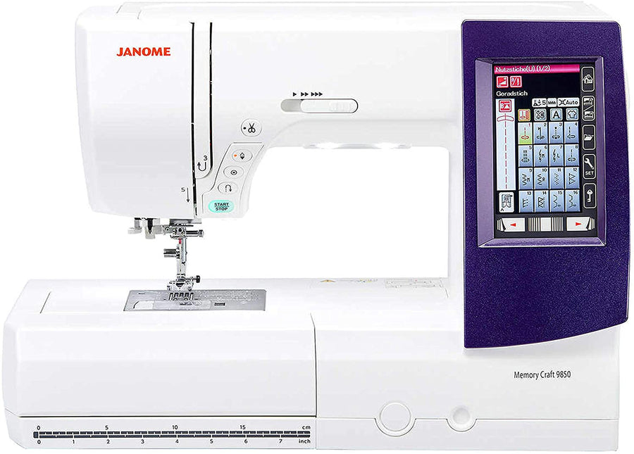Janome Horizon Memory Craft 9850 Embroidery and Sewing Machine