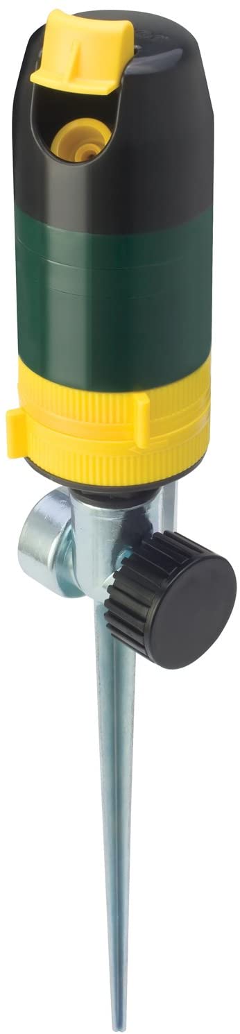 Melnor 2950 Rotary Sprinkler, Two Stage Complete Coverage Watering Pattern, GARDEQUIP