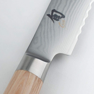Shun DM705W 9” Bread Knife Blonde PakkaWood Handle