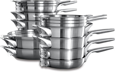 Stackable Pot Set, Stainless Steel