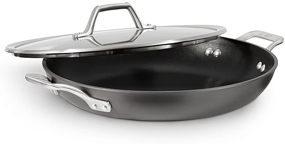 Select by Calphalon Hard-Anodized Nonstick 12-Inch Frying Pan with Lid