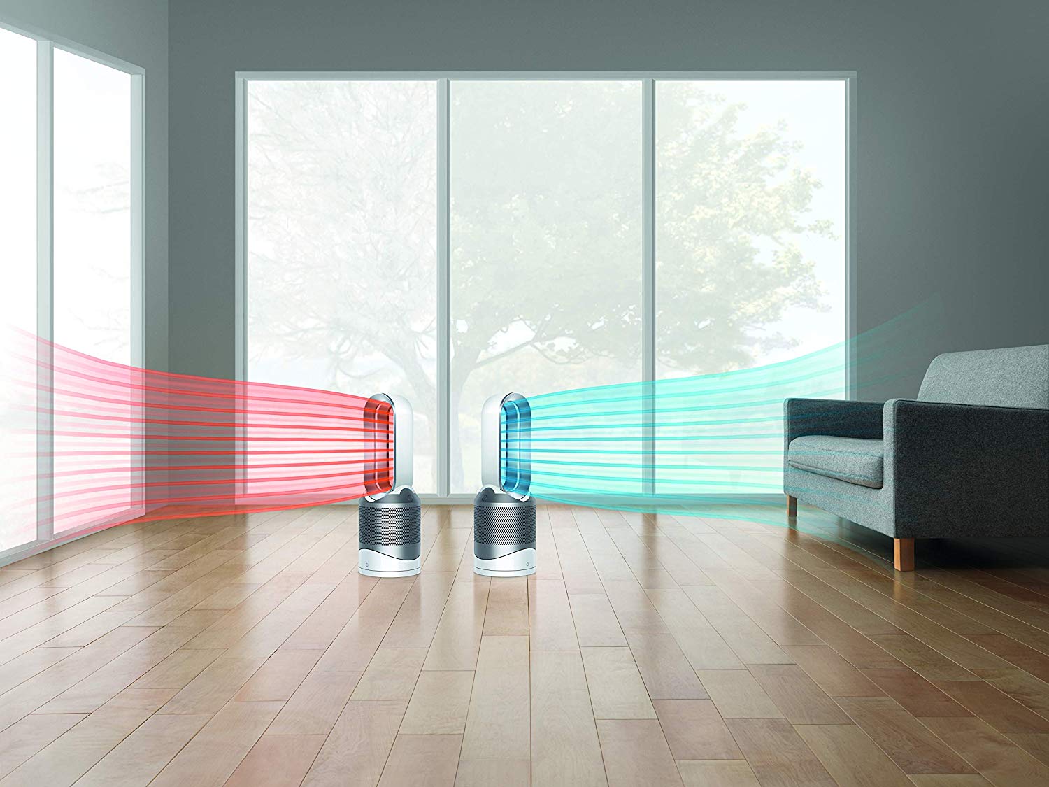 Dyson Pure Hot + Cool, HP01 HEPA Air Purifier, Space Heater and