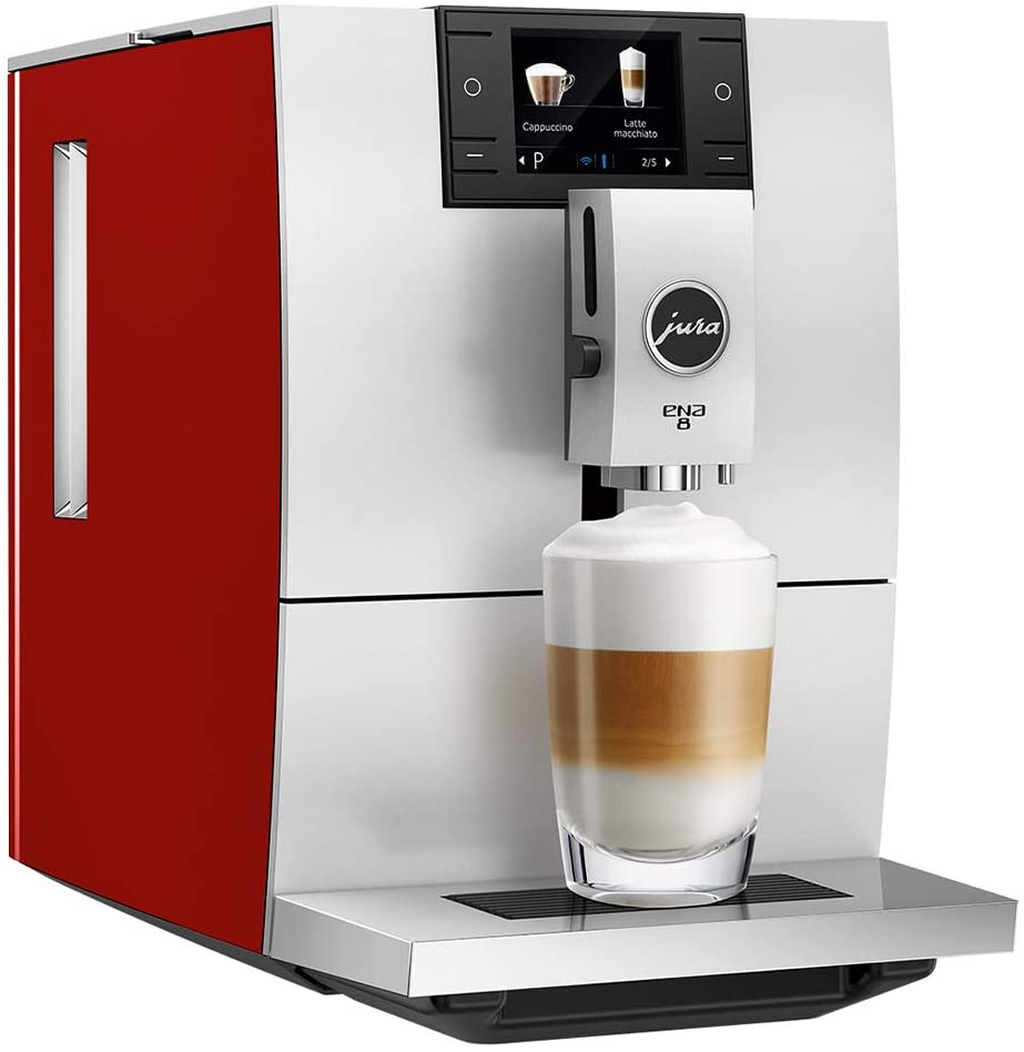 Jura ENA 8 Sunset Red Automatic Coffee Machine 15282