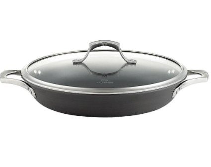  Calphalon Nonstick Frying Pan with Lid and Stay-Cool Handles,  Dishwasher Safe, 12-Inch, Grey: Home & Kitchen