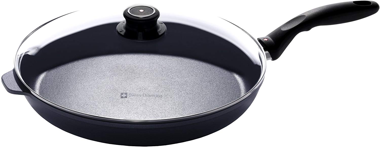 Swiss Diamond Nonstick 9.5 Fry Pan with Lid