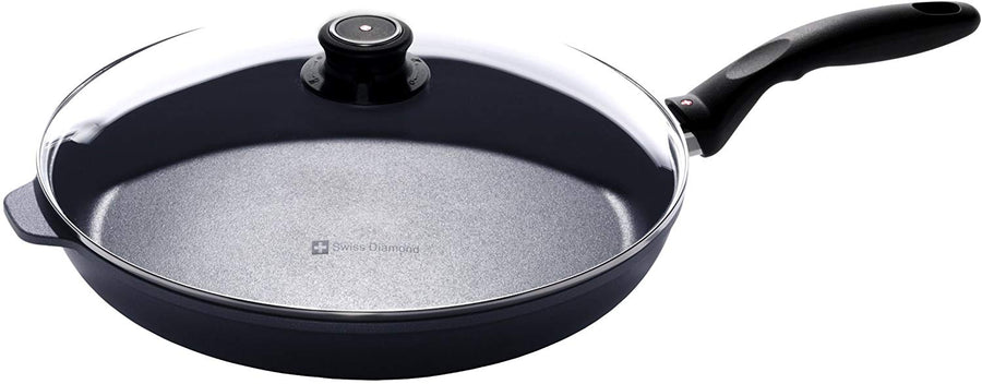 Swiss Diamond Nonstick Fry Pan with Lid - 12.5"  6432C