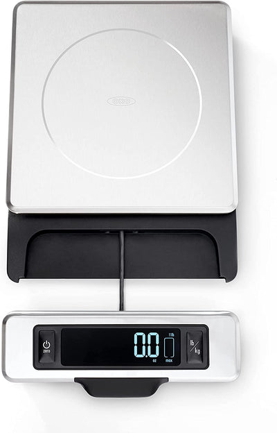 OXO Good Grips 11-Pound Stainless Steel Food Scale with Pull-Out Display 11214800