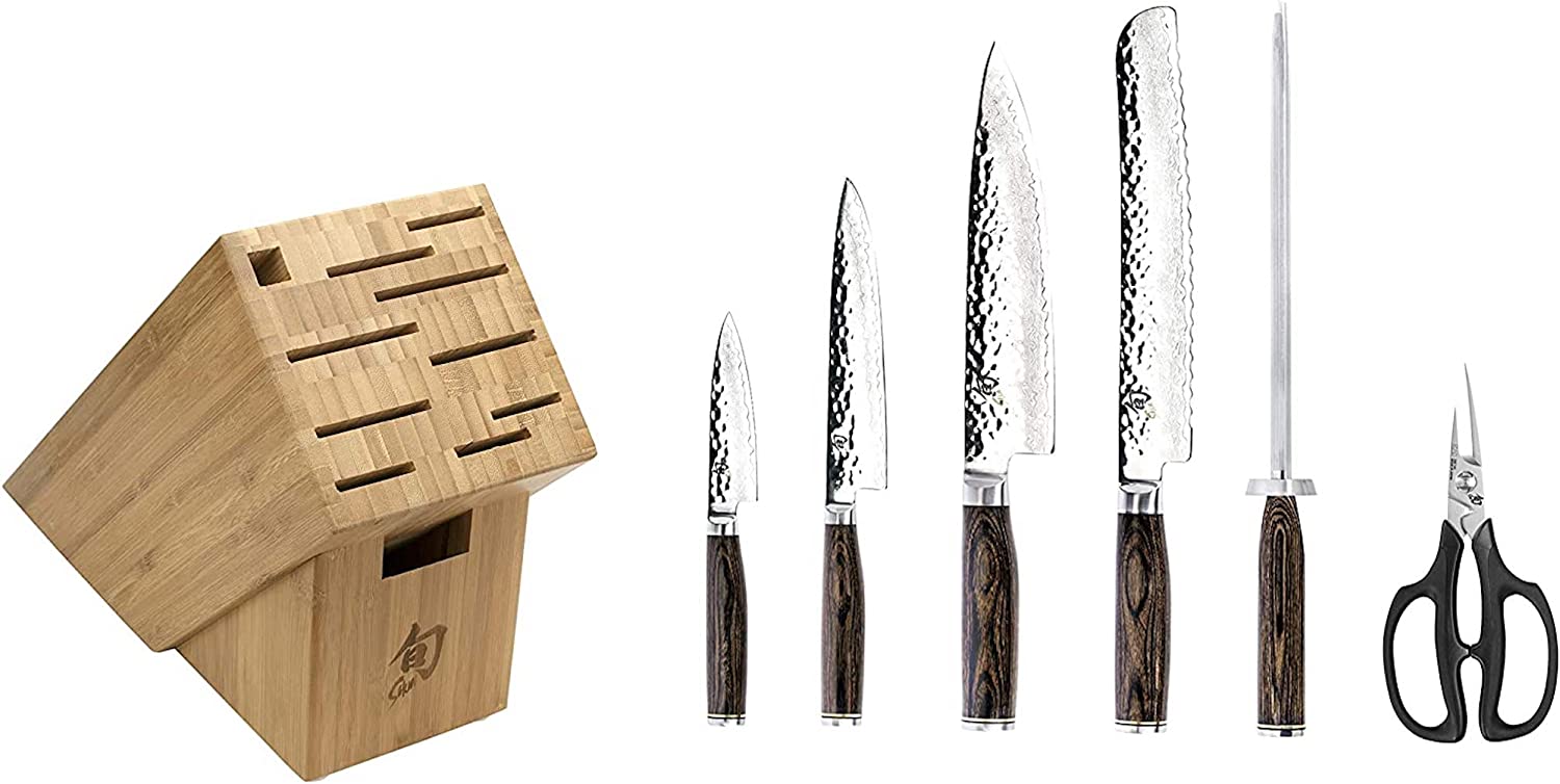 Shun Cutlery Premier 7-Piece Essential Block Set TDMS0700