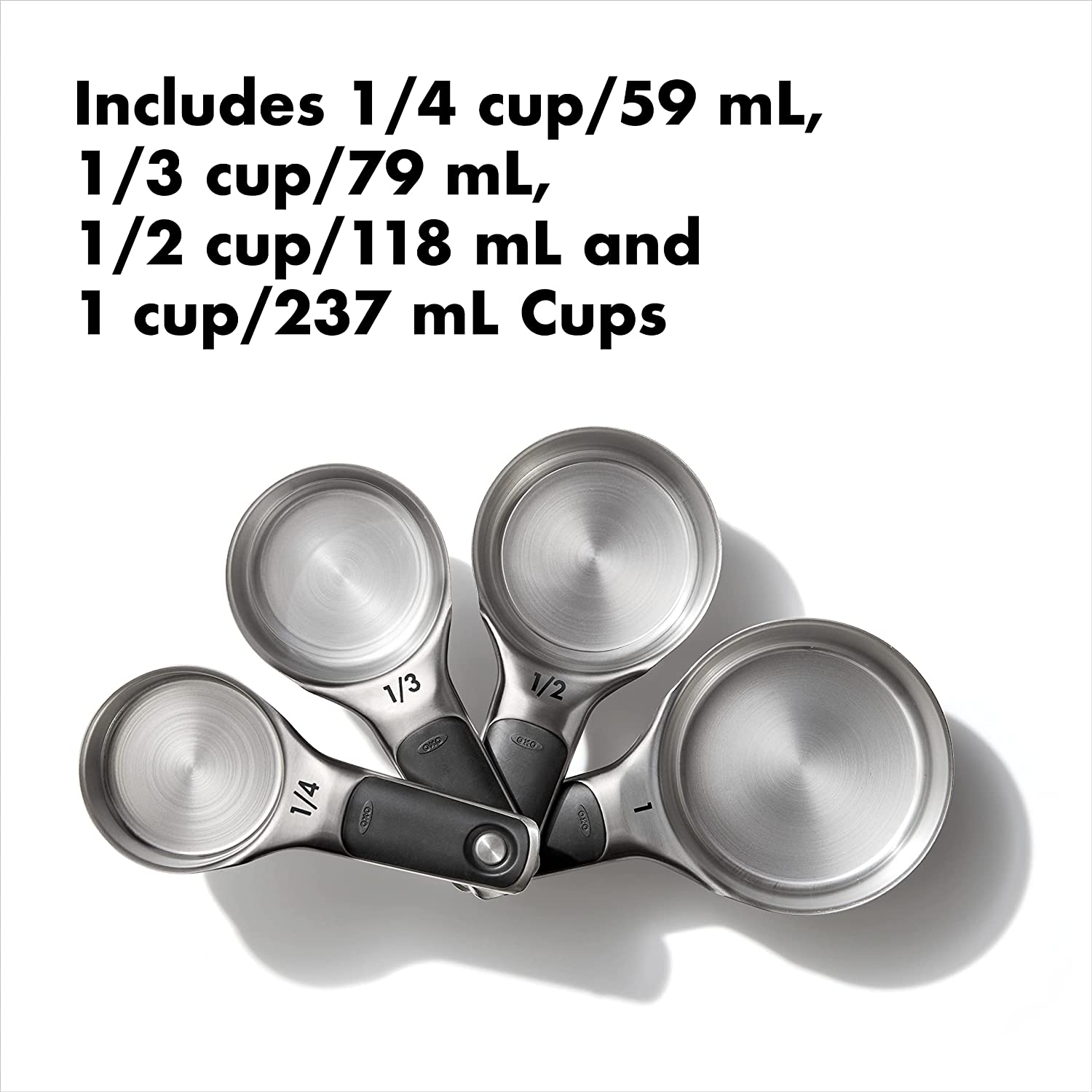 OXO Good Grips 8 Piece Stainless Steel Measuring Cups and Spoons Set 1 -  The Luxury Home Store