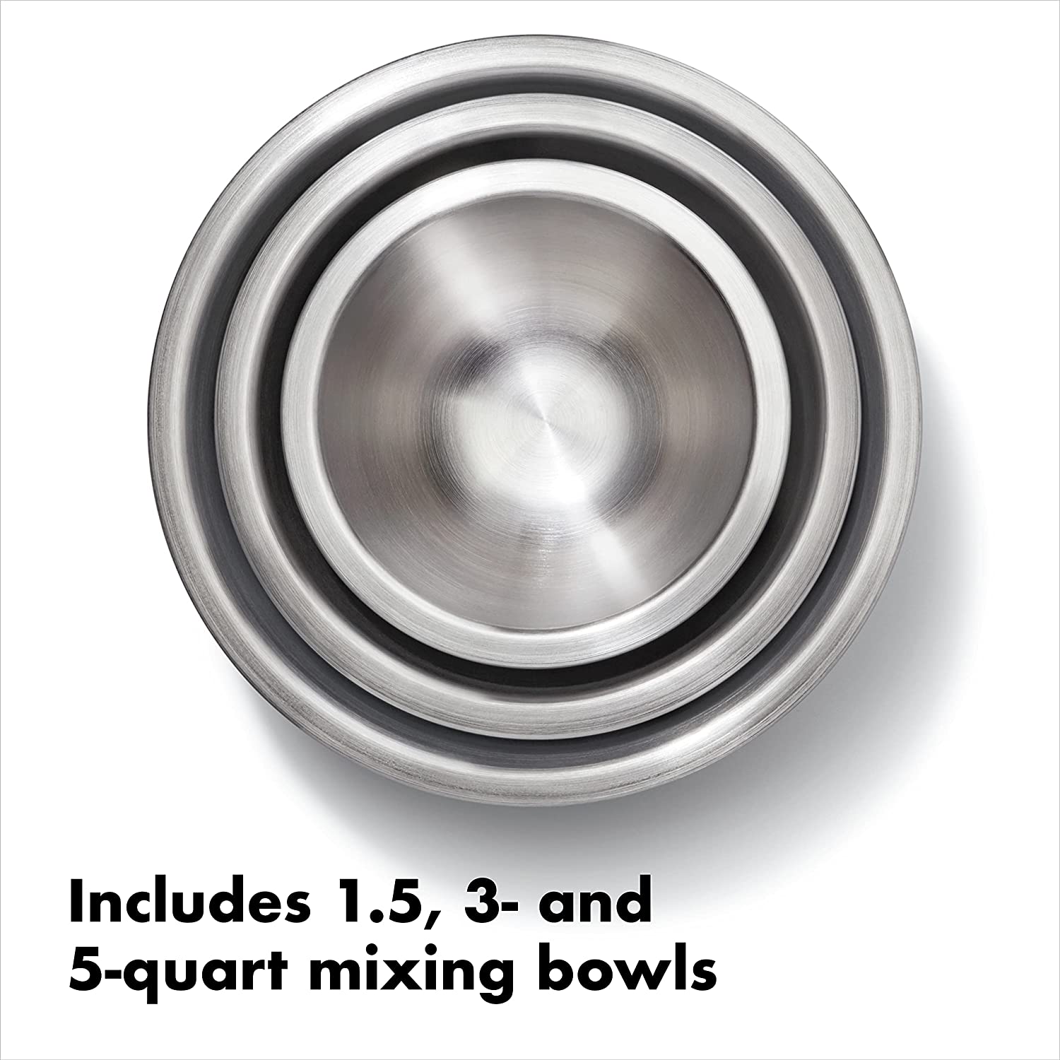 OXO Good Grips 3-Piece Mixing Bowl Set 