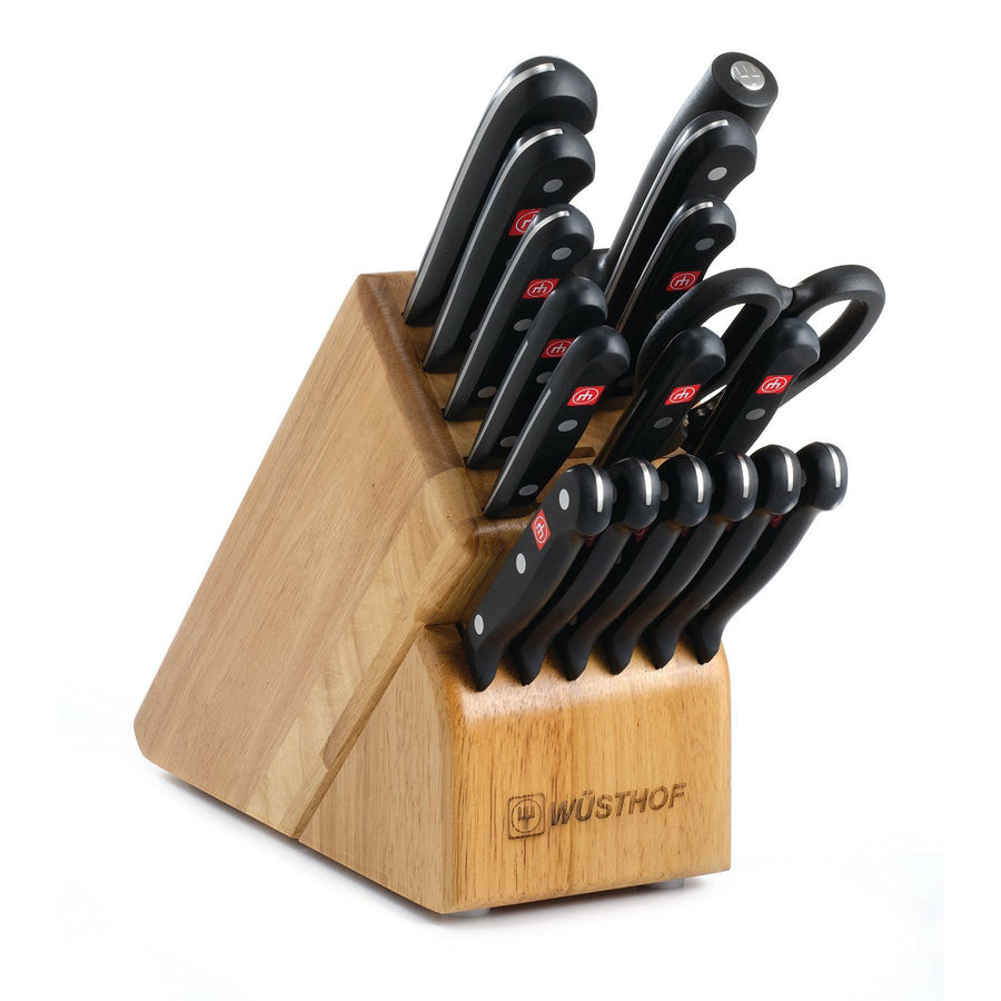 Wusthof Gourmet 18 Piece Knife Block Set in Beech