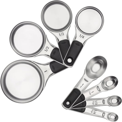 OXO Good Grips 8 Piece Stainless Steel Measuring Cups and Spoons Set 11180500