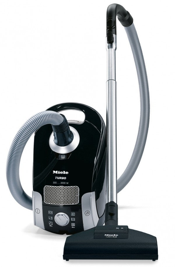 Miele Compact C1 Turbo Team Canister Vacuum, Obsidian Black