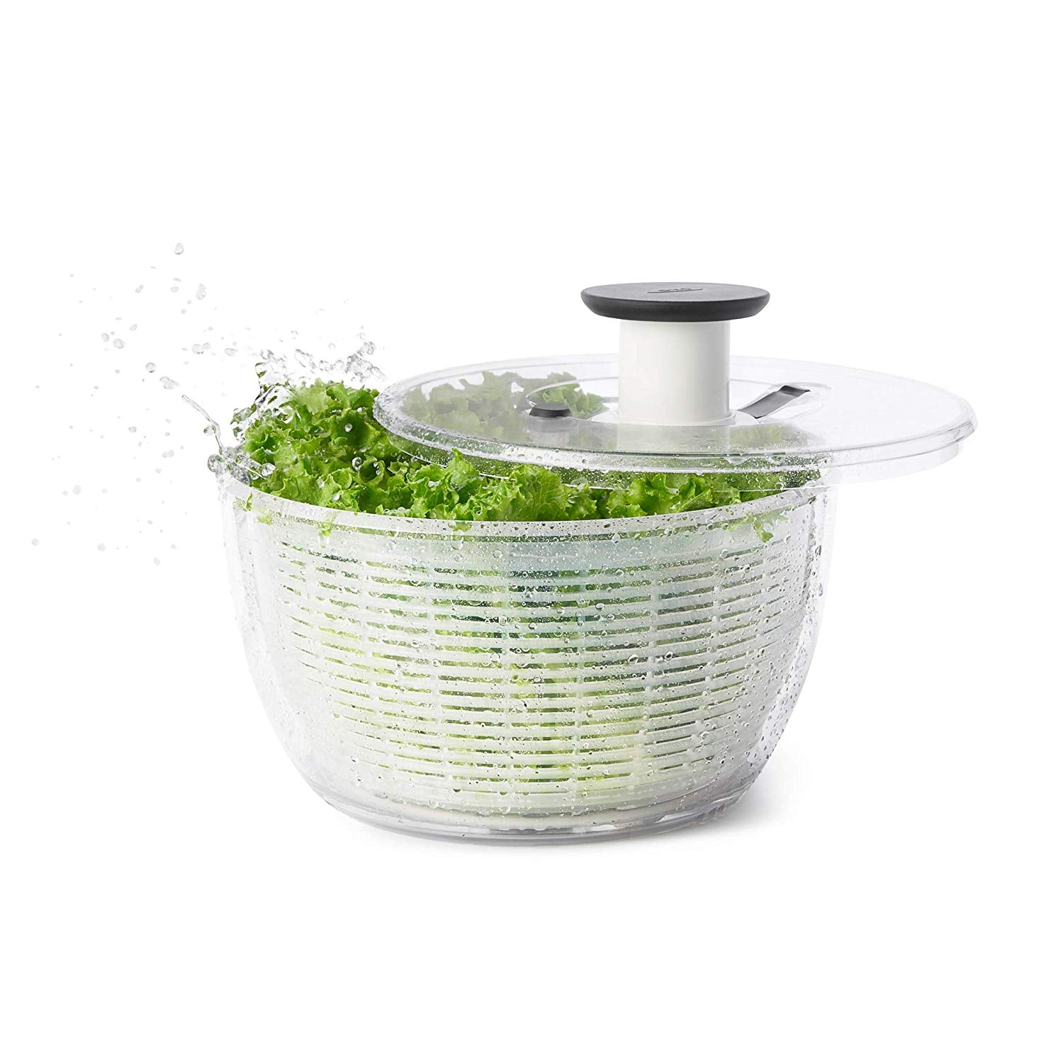 OXO 32480 Good Grips Salad Spinner, Large, Clear - The Luxury Home