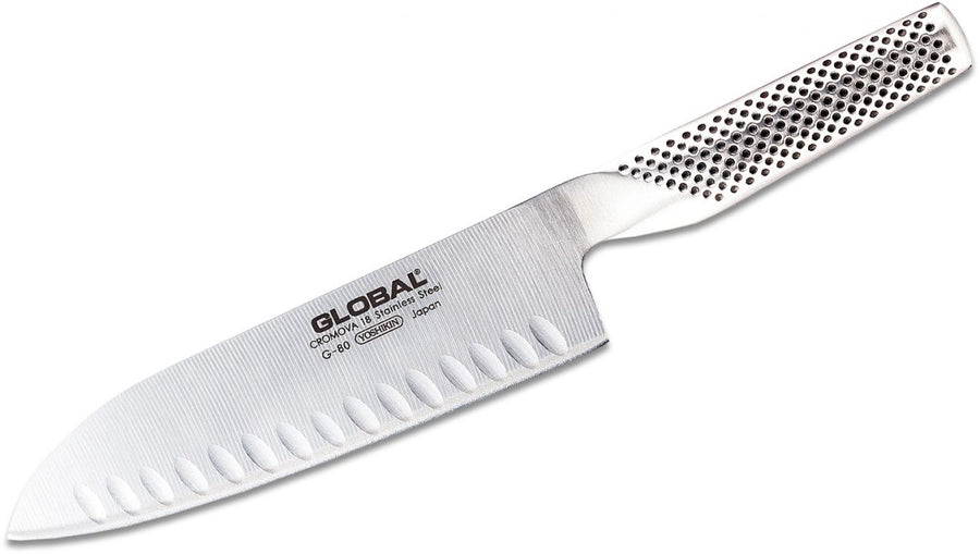 Global 7" Hollow Ground Santoku Knife G-80